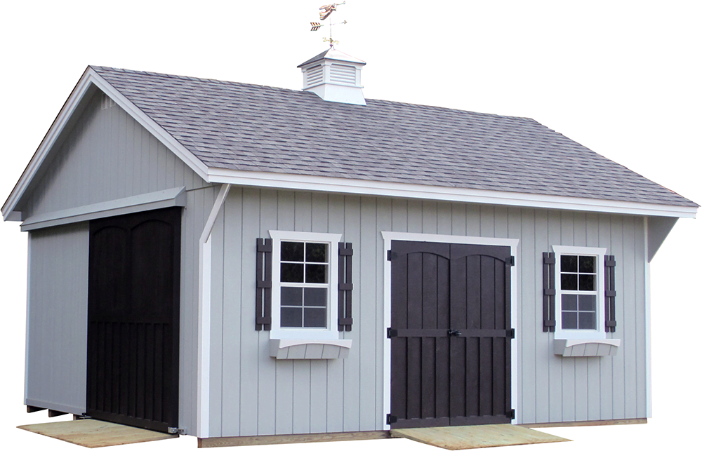16x20deluxecarriagehouse grayblack