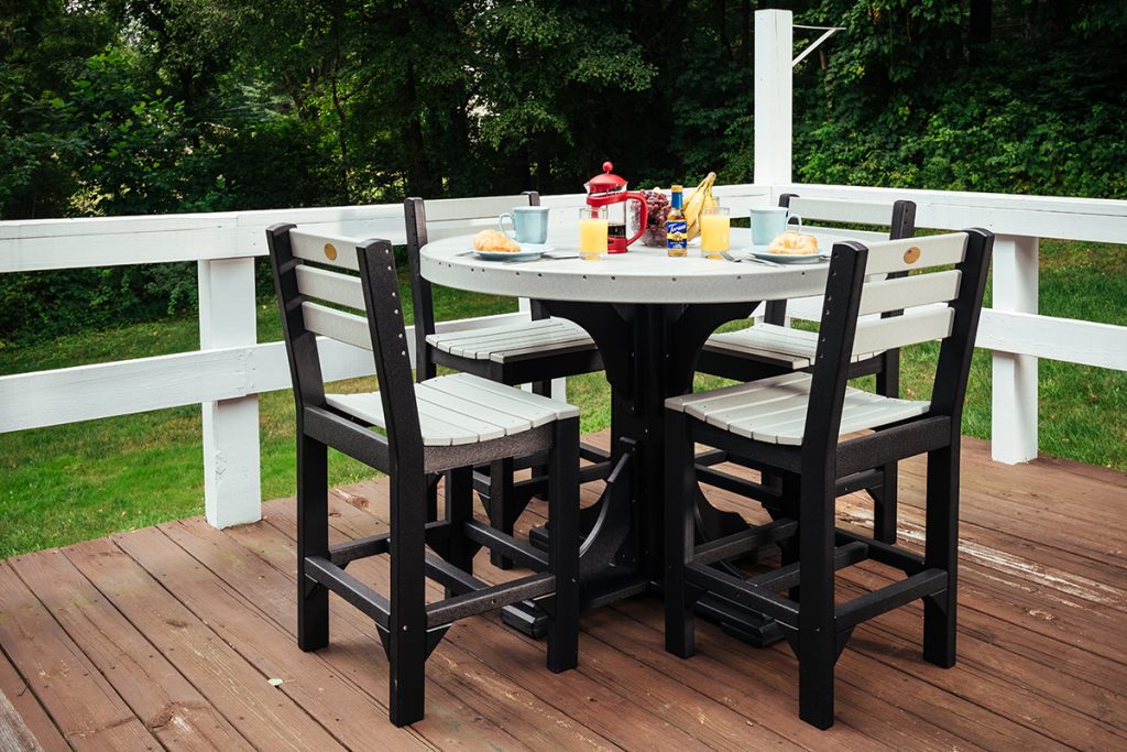 poly 4 round table set 1 counter height dove gray black 1024x683 1