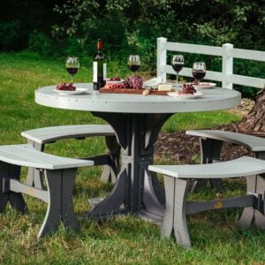 poly 4 round table set 3 dining height dove gray slate 1024x683 2