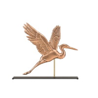 graceful blue heron 1971pm graceful blue heron on mantel stand copper silo 1