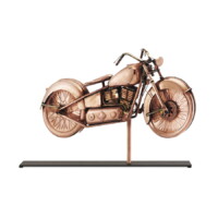 motorcycle 669pm motorcycle on mantel stand polished silo 1