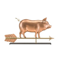 country pig 9550pm country pig on mantel stand copper silo 1