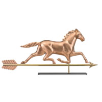 large horse 958pm large horse on mantel stand copper silo 1