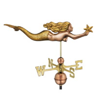 mermaid with starfish 966gl mermaid with starfish polished with golden leaf silo 1