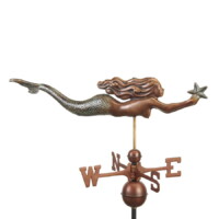 mermaid with star 966grn mermaid with star patina silo 1