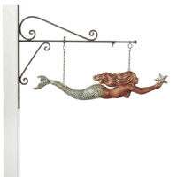 hanging mermaid with starfish 966grnh hanging mermaid with starfish silo 1