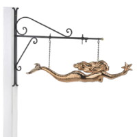 hanging mermaid with starfish 966ph hanging mermaid with starfish polished silo 1