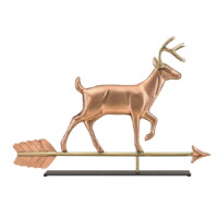 white tail buck 968pm white tail buck on mantel stand copper silo 1
