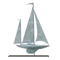 yawl 9907sv1m yawl on mantel stand blue verde silo 1