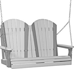 dove gray / slate 4apsdgs 4 adirondack poly swing dove gray slate 1