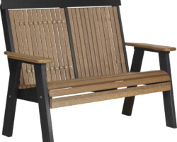 antique mahogany / black 4cpbamb 4 classic poly bench antique mahogany black