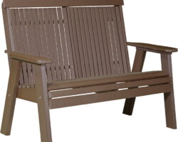 chestnut brown 4cpbcbr 4 classic poly bench chestnut brown
