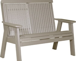 weatherwood 4cpbww 4 classic poly bench weatherwood