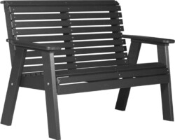 black 4ppbbk 4 plain poly bench black