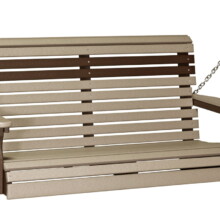 weatherwood / chestnut brown 4ppswwcbr 4 plain poly swing weatherwood chestnut brown 1