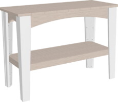 birch / white ibtbiw island buffet table birch white