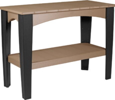 cedar / black ibtcb island buffet table cedar black