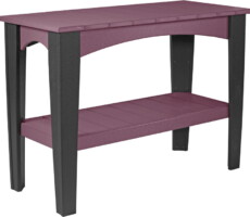 cherrywood / black ibtchb island buffet table cherrywood black