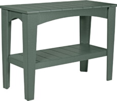table green ibtg island buffet table green