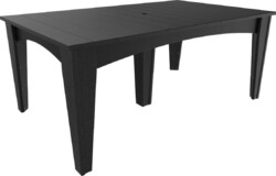 black idt4472rbk island dining table 44 x 72 rectangular black