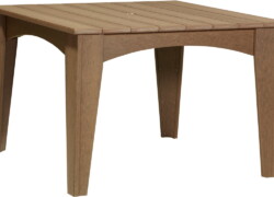 antique mahogany idt44sam island dining table 44 square antique mahogany