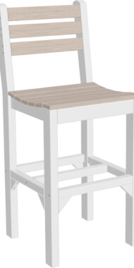 birch / white iscbbiw island side chair bar height birch white