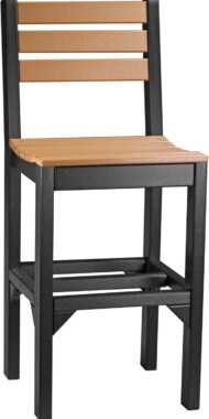cedar / black iscbcb island side chair bar height cedar black