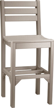 weatherwood iscbww island side chair bar height weatherwood
