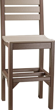weatherwood / chestnut brown iscbwwcbr island side chair bar height weatherwood chestnut brown