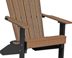 antique mahogany / black lacamb lakeside adirondack chair antique mahogany black