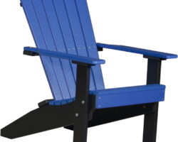 blue / black lacbb lakeside adirondack chair blue black