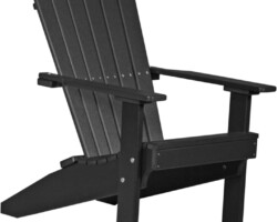 black lacbk lakeside adirondack chair black