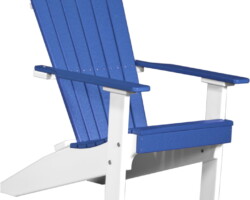 blue / white lacbw lakeside adirondack chair blue white