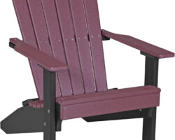 cherrywood / black lacchb lakeside adirondack chair cherrywood black