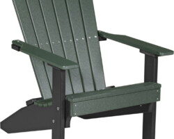 green / black lacgb lakeside adirondack chair green black
