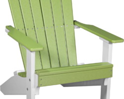 lime green / white laclgw lakeside adirondack chair lime green white