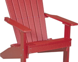 red lacr lakeside adirondack chair red