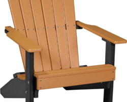 tangerine / black lactb lakeside adirondack chair tangerine black