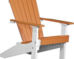 tangerine / white lactw lakeside adirondack chair tangerine white