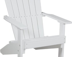 white lacw lakeside adirondack chair white