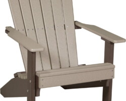 weatherwood / chestnut brown lacwwcbr lakeside adirondack chair weatherwood chestnut brown