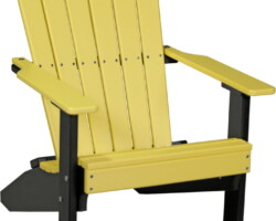 yellow / black lacyb lakeside adirondack chair yellow black