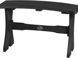 black p28tbbk poly 28 table bench black