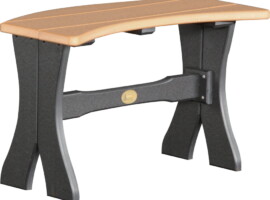 cedar / black p28tbcb poly 28 table bench cedar black