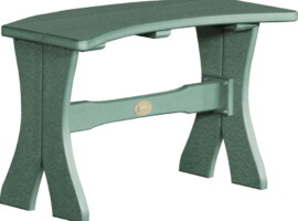 green p28tbg poly 28 table bench green
