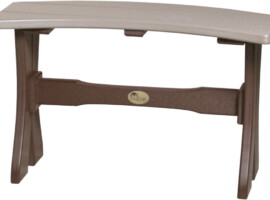 weatherwood / chestnut brown p28tbwwcbr poly 28 table bench weatherwood chestnut brown