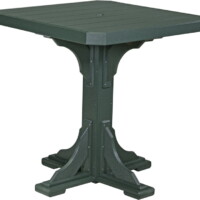 green p41stg poly 41 square table green bar height