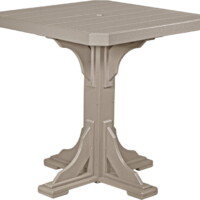 weatherwood p41stww poly 41 square table weatherwood bar height