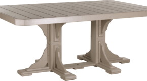 weatherwood p46rtww poly 4 x 6 rectangular table weatherwood dining height