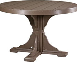 chestnut brown p4rtcbr poly 4 round table chestnut brown dining height